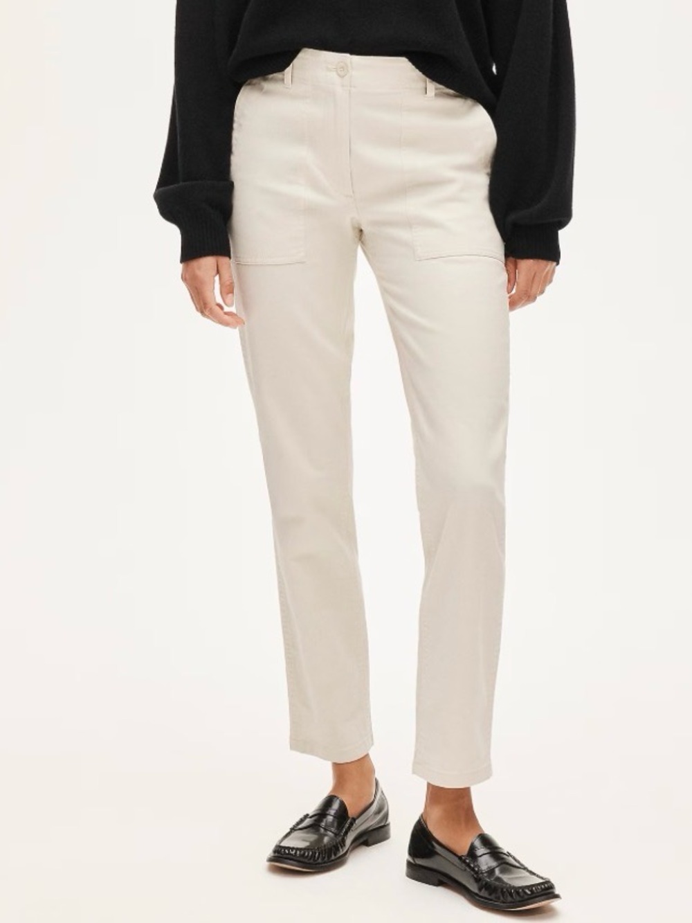 NWT J. Crew Straight-Leg Utility Pants in Natural $98